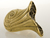 Conch shell-shaped brass sound amplifier